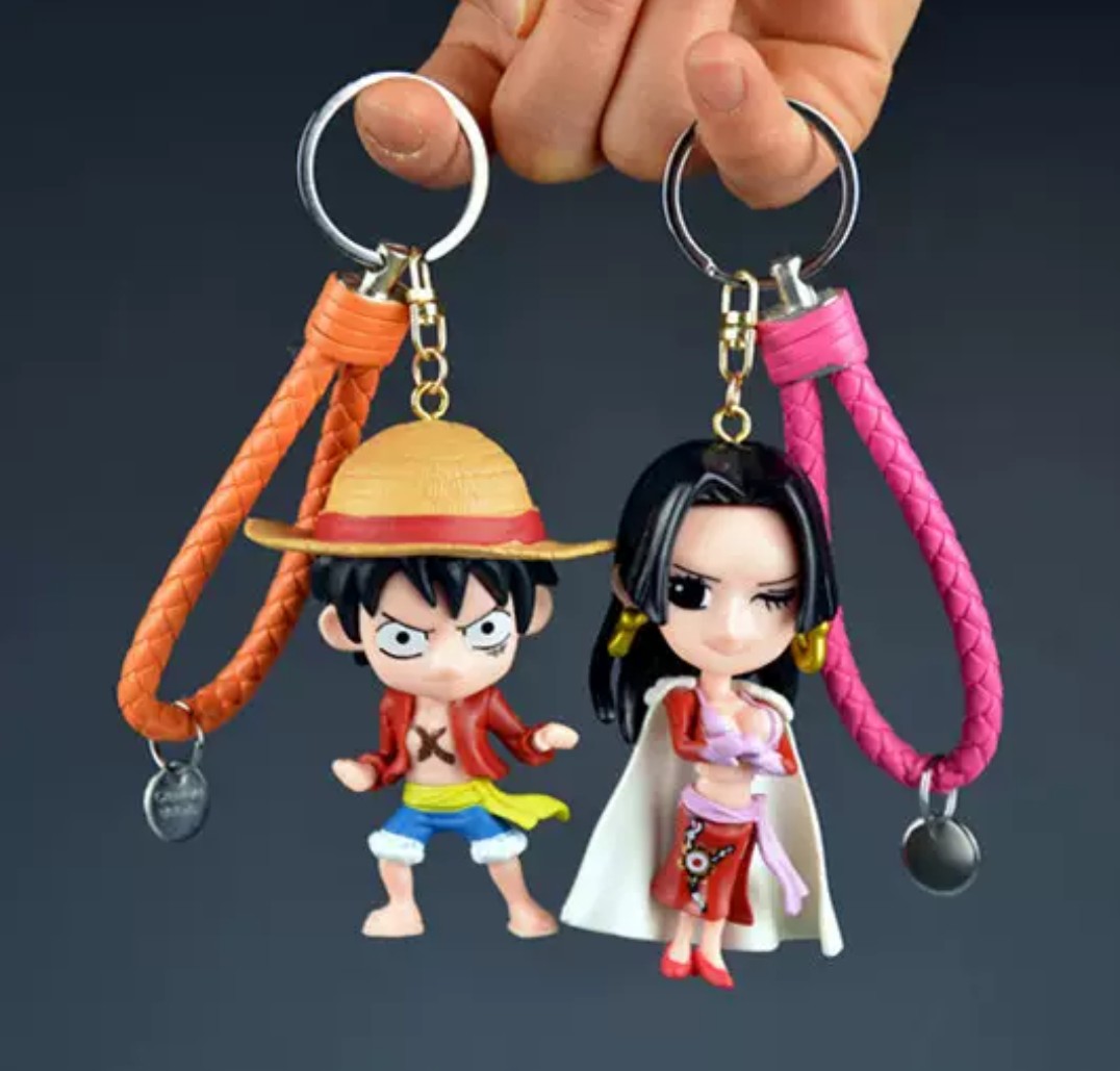Móc khóa cặp mô hình luffy và boa hancock one piece mkop102