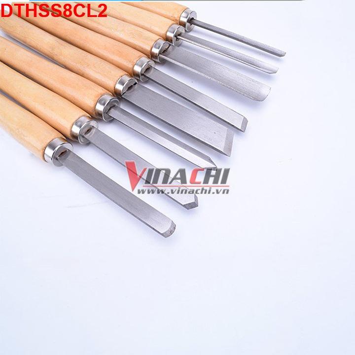 Bộ dao tiện,đục gỗ HSS bộ 8 cái - Loại 2