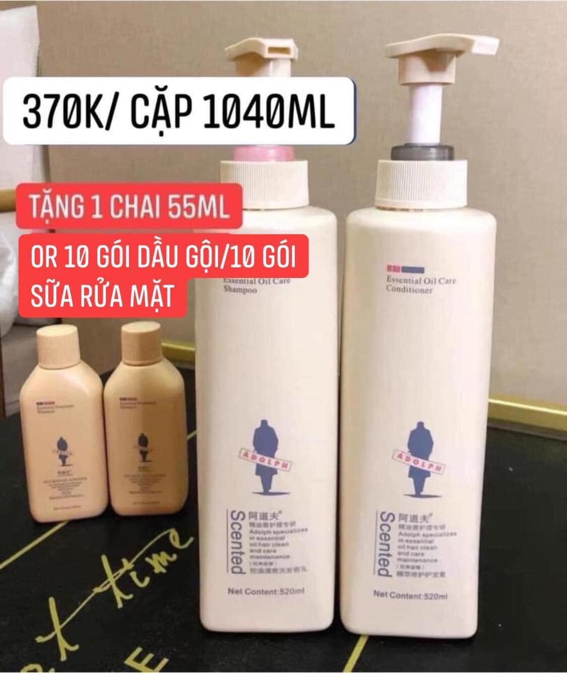 Cặp dầu gội xả hãng ADOLPH siêu thích