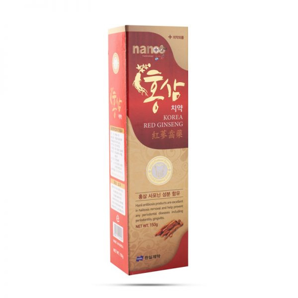 COMBO 2 HỘP KEM ĐÁNH RĂNG HỒNG SÂM (HỘP 150G)