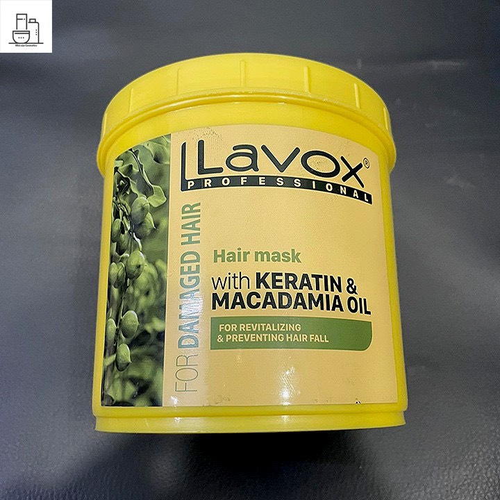 Kem ủ hấp hồi sinh tóc keratin & macadamia oil lavox 1000ml