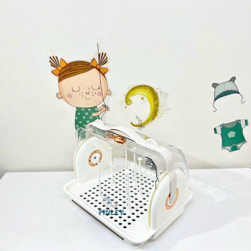 Khay úp bình sữa ly cốc Finley gấu con FL 0091