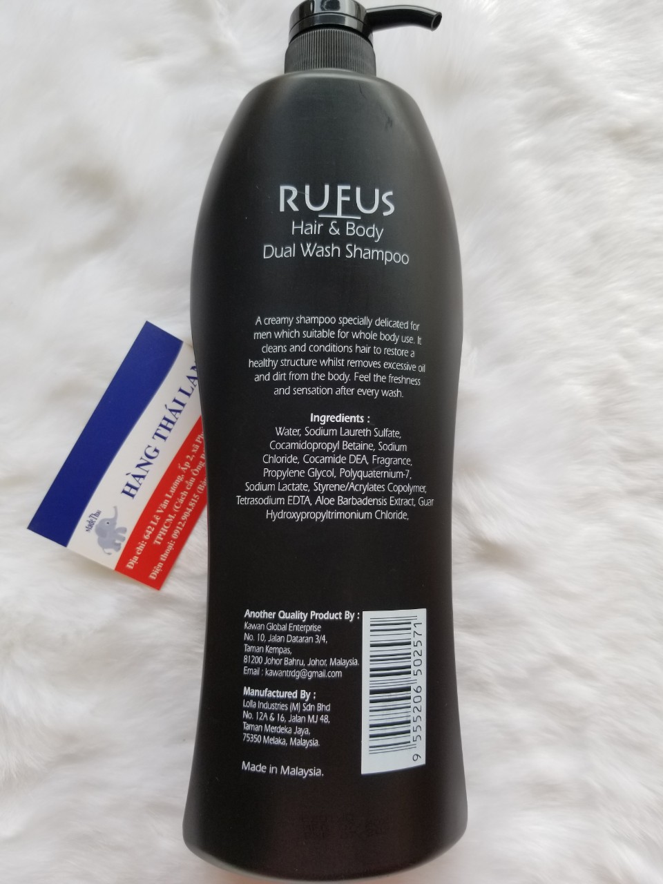 [HCM]Tắm gội Sữa tắm Rufus 1050ml Malaysia