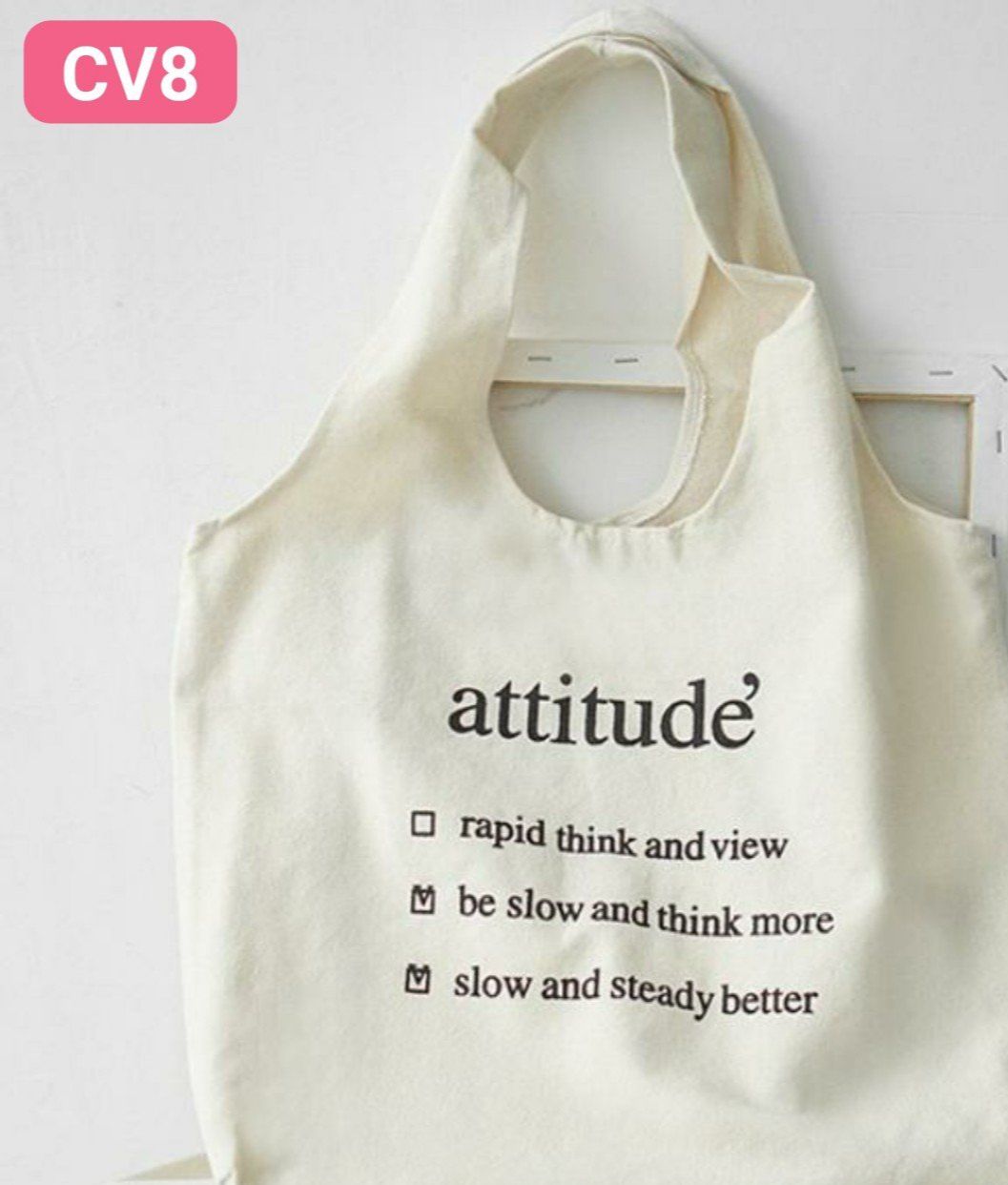 túi tote attitude hàn quốc CV8