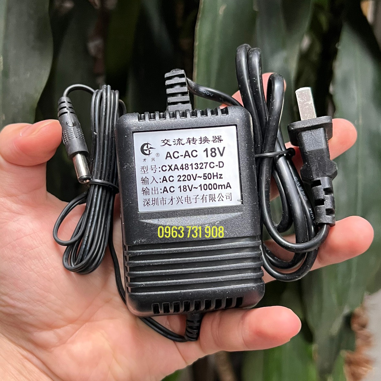 Bộ nguồn xoay chiều ac 18v 1000ma loại tốt