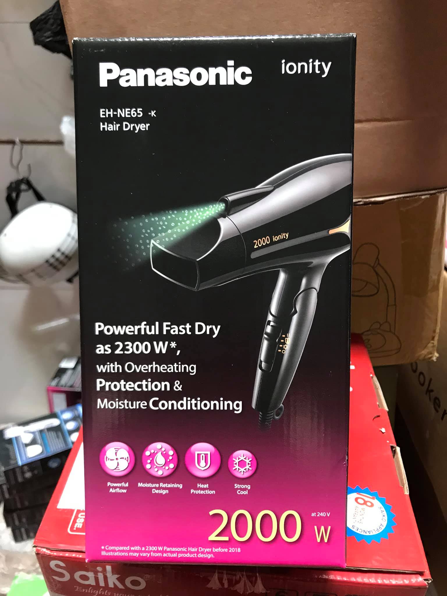 Máy sấy tóc ion Panasonic EH-NE65-K645 hãng phân phối chính thức