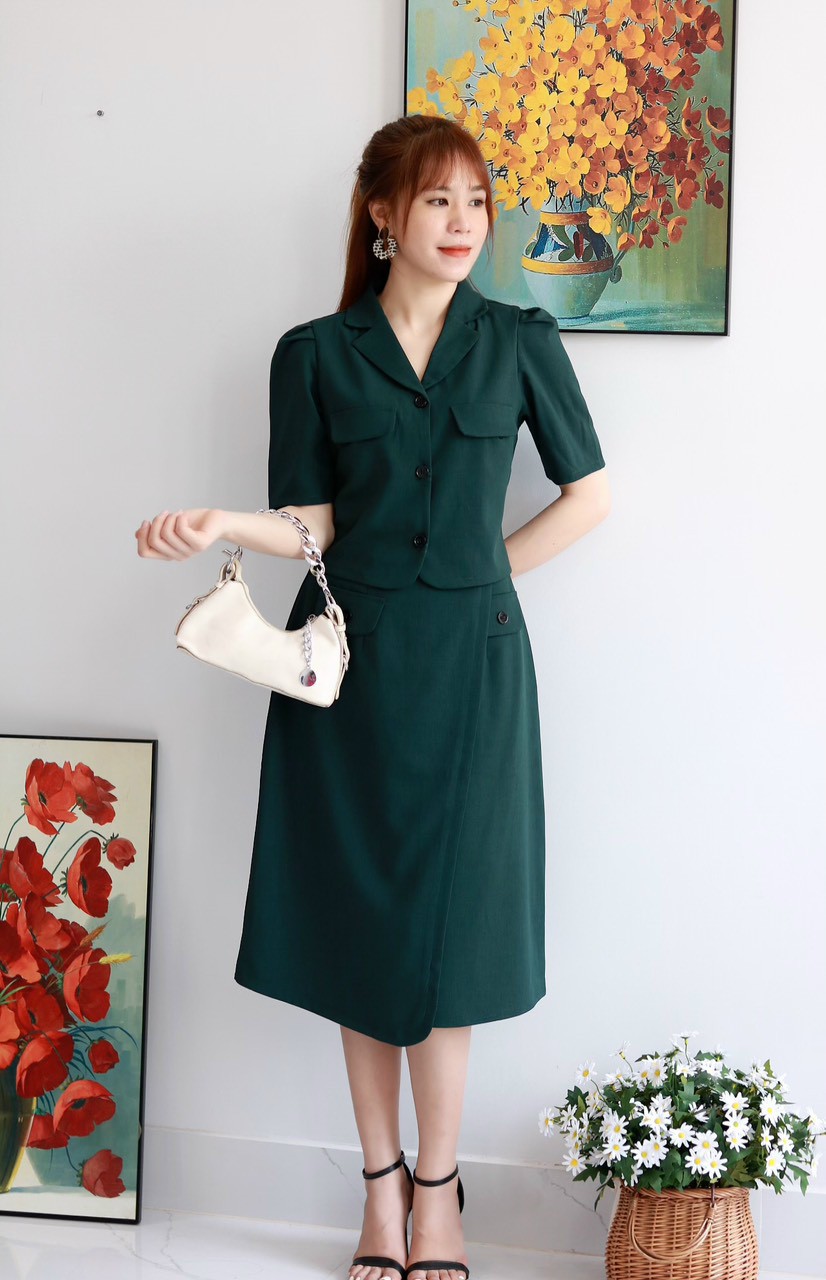 Set công sở chân váy dễ thương