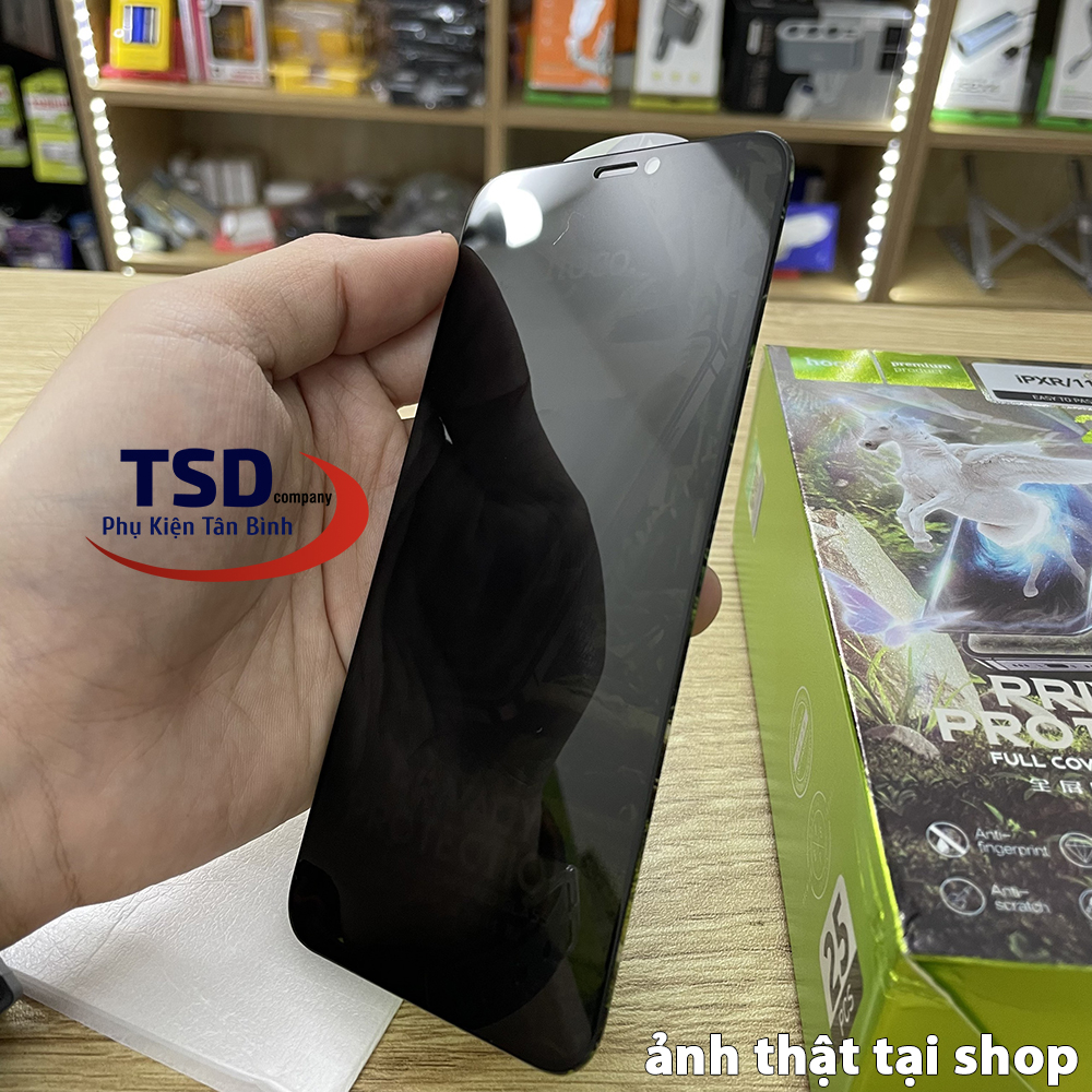 Kính Cường Lực iPhone Full Màn Hình Chống Nhìn Trộm Hoco G11 Chính Hãng