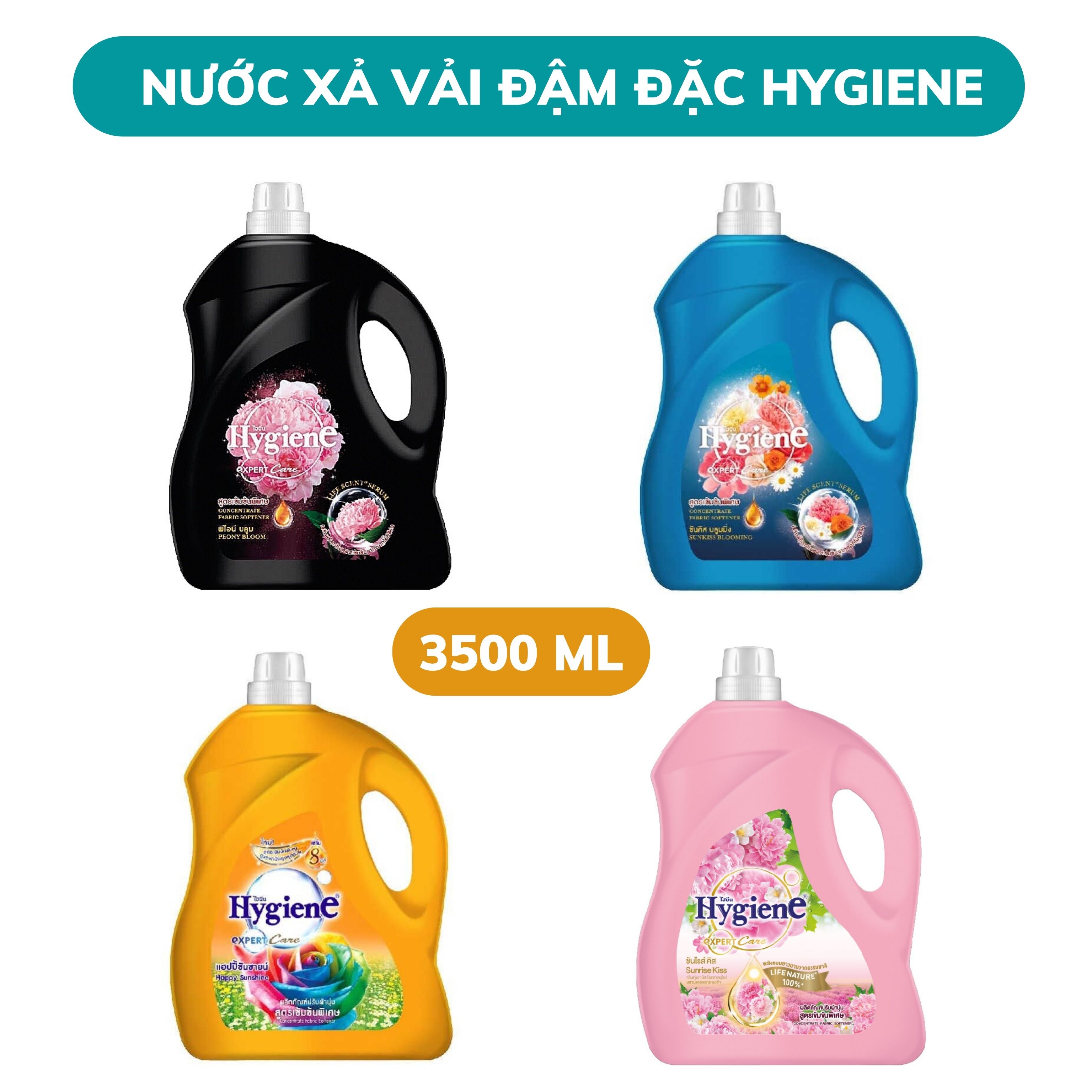Nước Xả Vải Đậm Đặc Hygiene 3500ML Thái Lan
