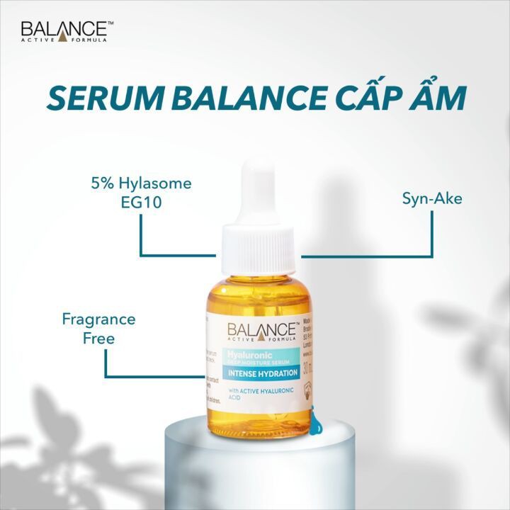 Serum Cấp Nước Balance Active Formula Hyaluronic Deep Moisture Serum 30ml