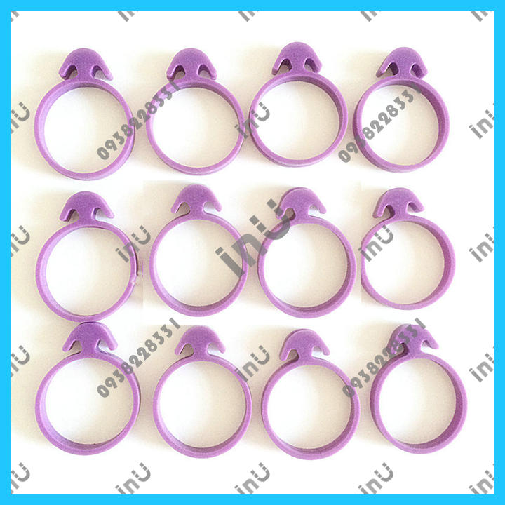 HCM - Combo 10 dây thun silicon cột túi bắt bông kem