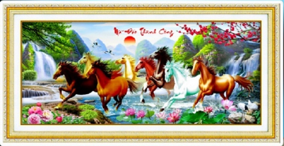 Tranh đính đá mã đáo thành công -dd9031