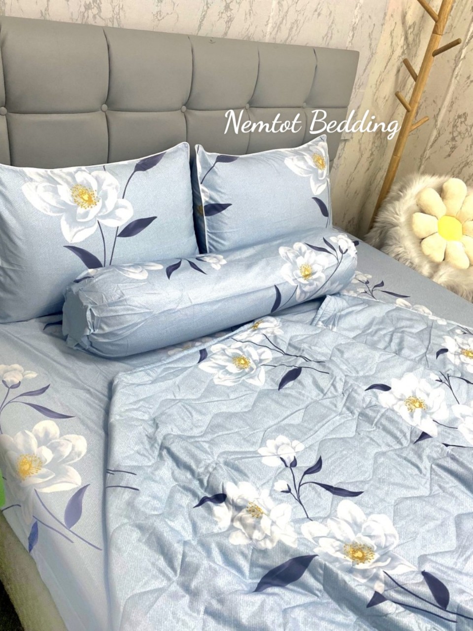 💕SIÊU PHẨM💕 Bộ Ga Gối Lyocell Than Hoạt Tính Kháng Khuẩn Mềm Mịn, Nằm Thoáng Mát _ Nemtot Bedding