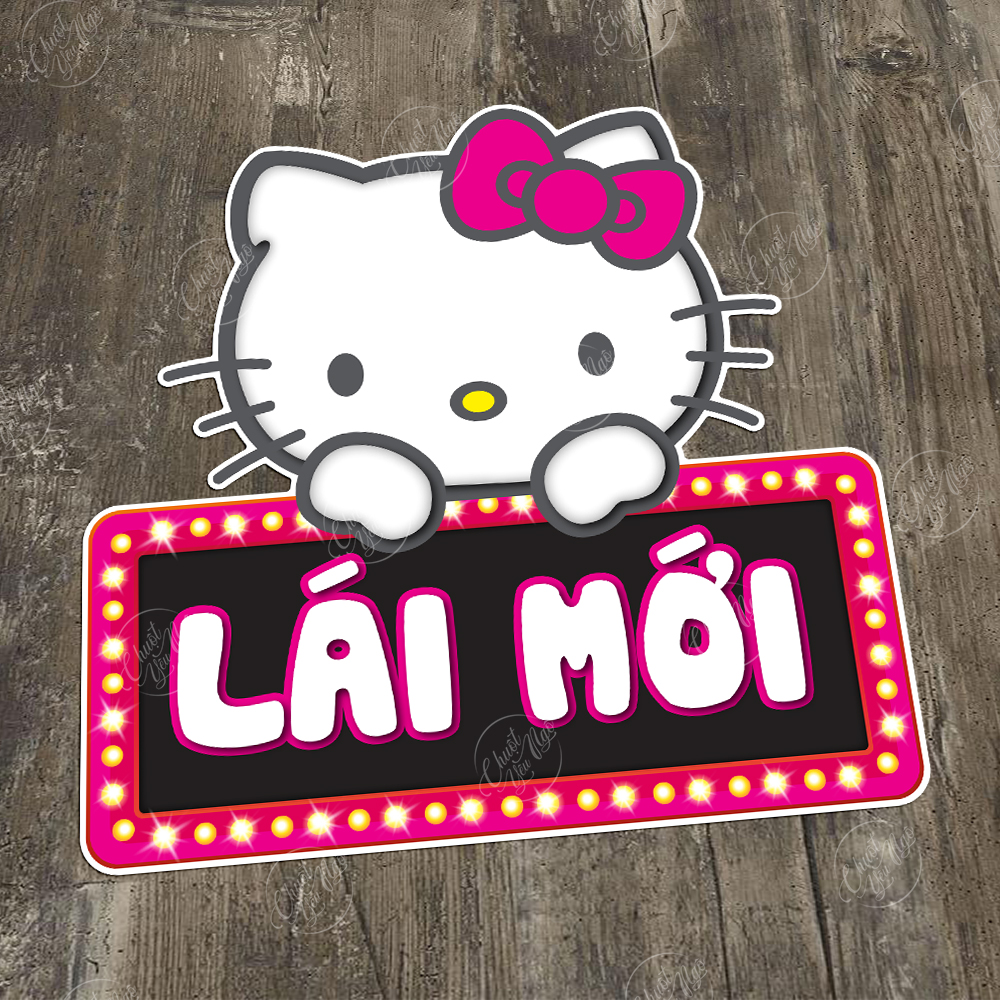 Combo 2 miếng dán decal lái mới trang trí xe hơi ô tô