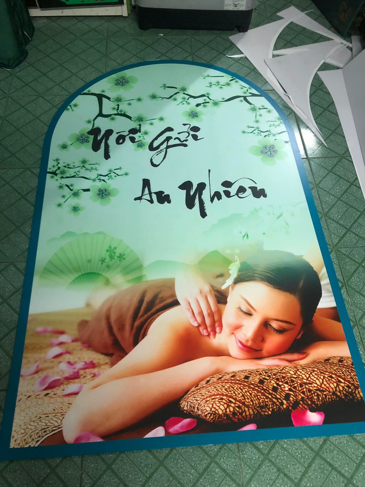 TRANH SPA DƯỠNG SINH VÒNG CUNG ( 3 TRANH KT 40X60X3 = 1,2M)
