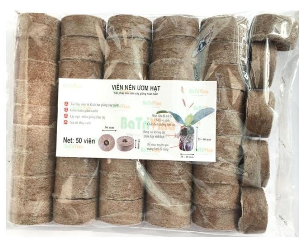 20 viên nén xơ dừa dùng để ươm hạt, ươm cây