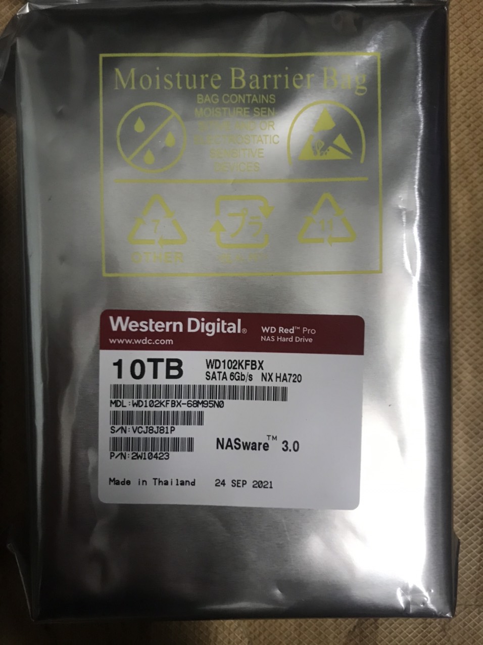 HDD WD Red Pro 10TB 256MB Cache 7200RPM