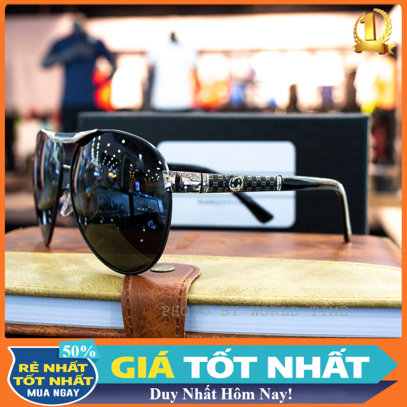 Giá bán Kính mát nam cao cấp  GC8683 full box, Thẻ BH 12 tháng, tròng Polarized, chống chói, chống loá, chống tia UV400