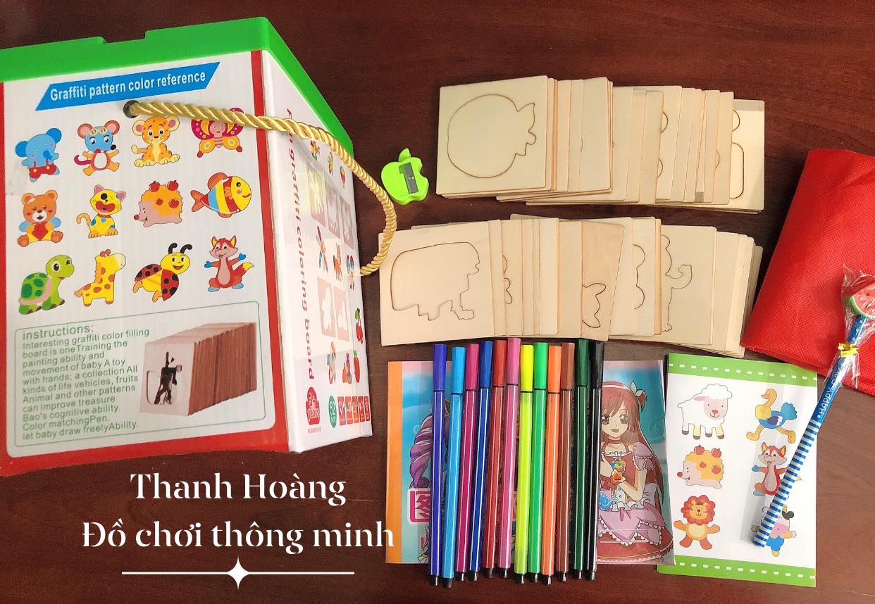Đồ chơi học vẽ 62 chi tiết