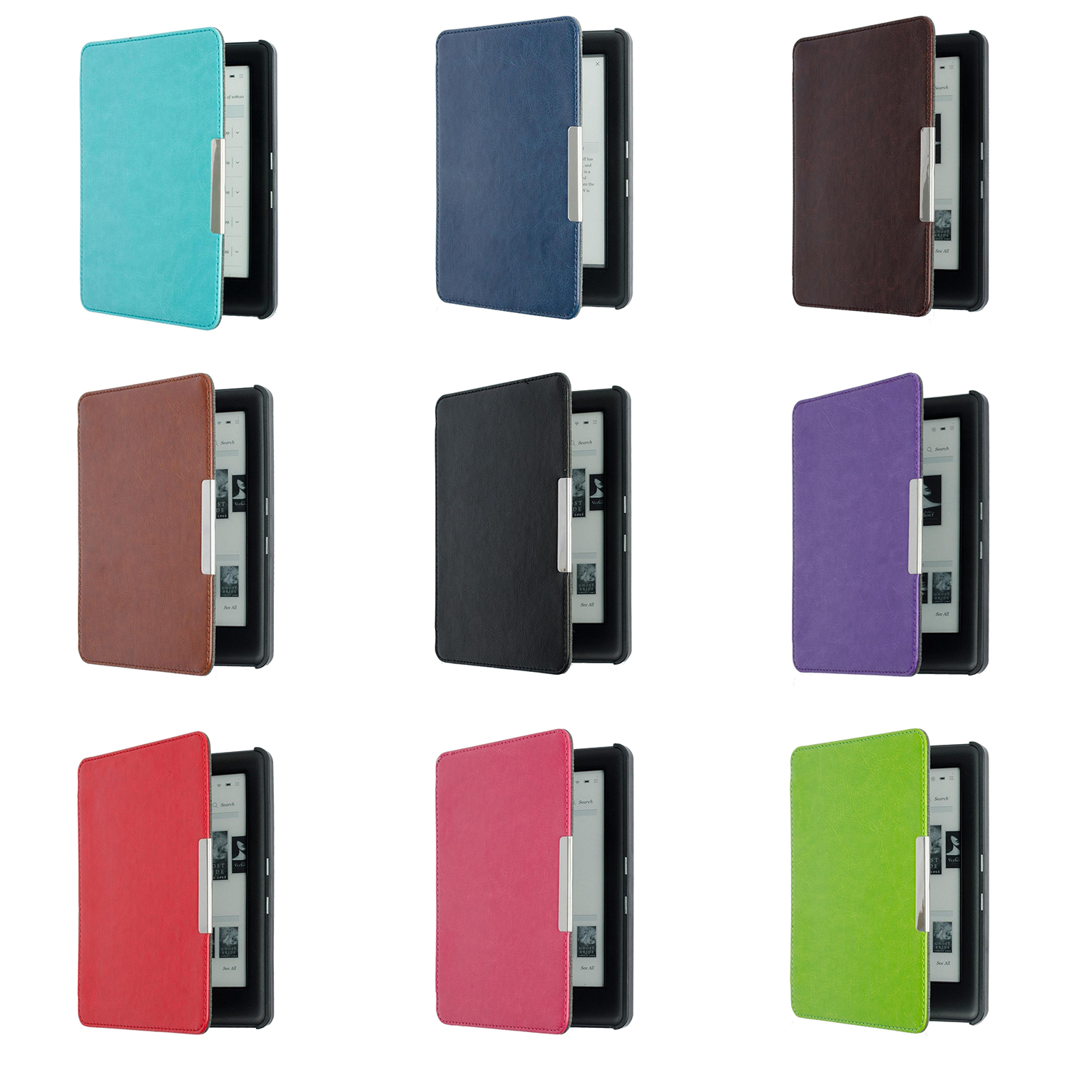 Case for KOBO GLO HD 6.0" eReader Magnetic Auto Sleep Cover Ultra Thin Hard Shell (Dark blue)