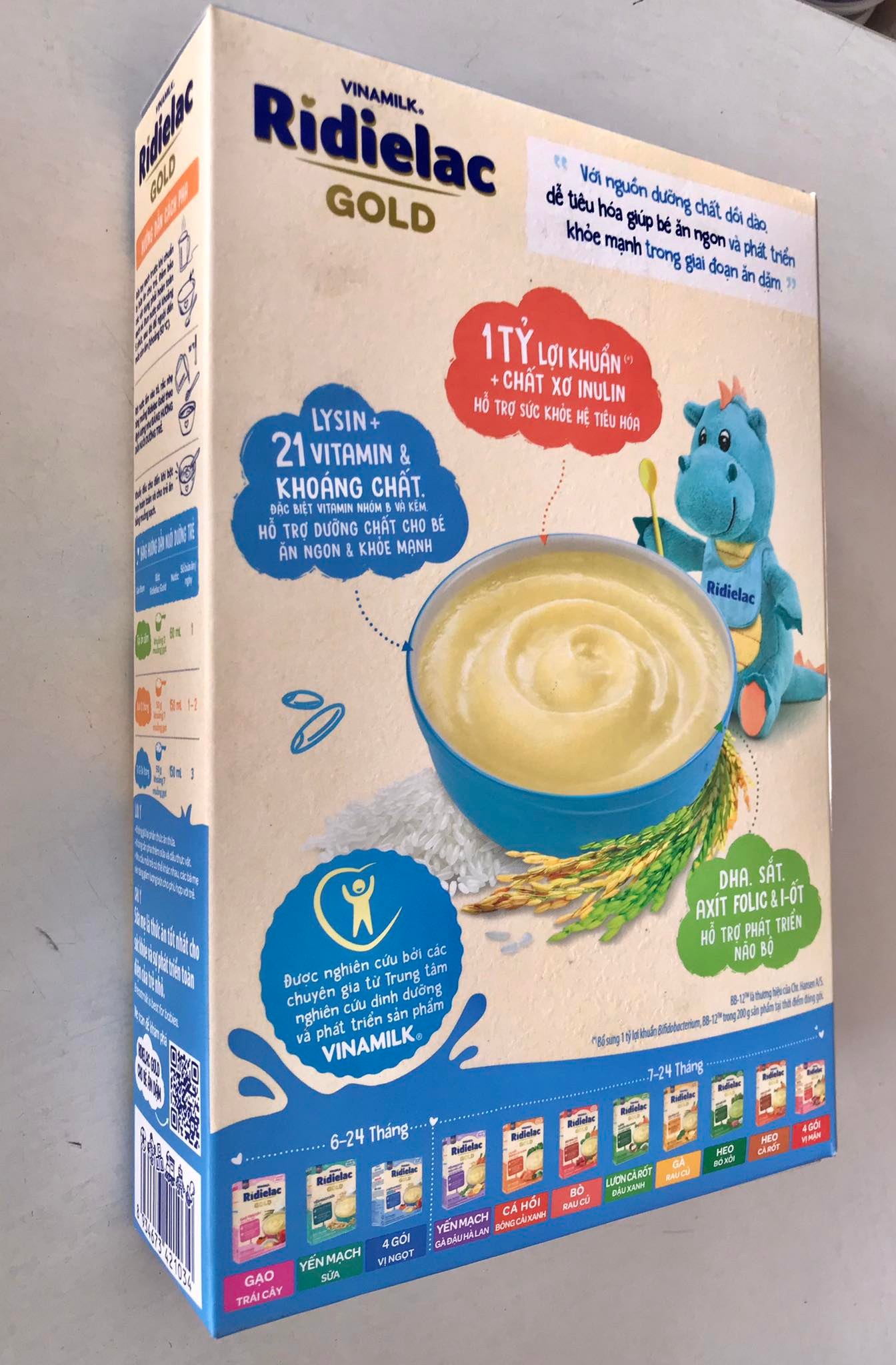 Bột Ăn Dặm Vinamilk Ridielac Gạo Sữa (200g)