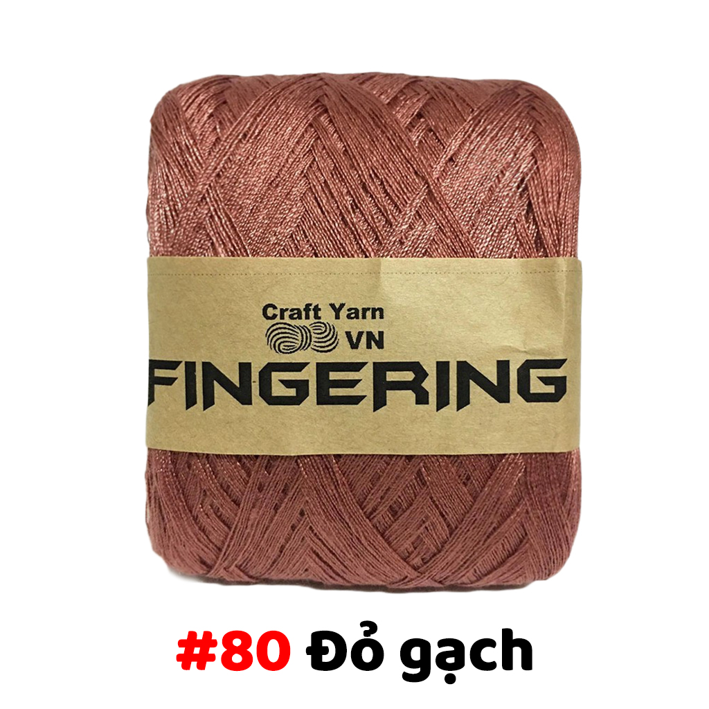Sợi Cotton Bóng Fingering 100gr Craft Yarn VN