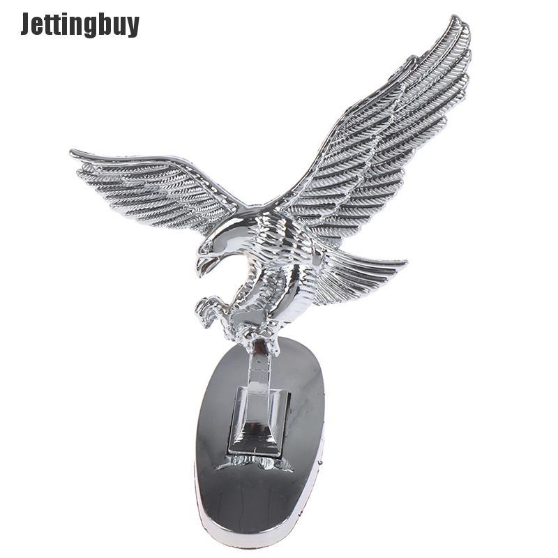 Jettingbuy Car Front Cover Chrome Hood Ornament Badge 3D Emblem Angel Eagle For Auto Car