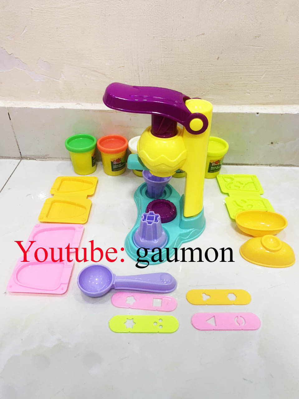 Hộp đô choi đất nặn đất sét làm kem bánh