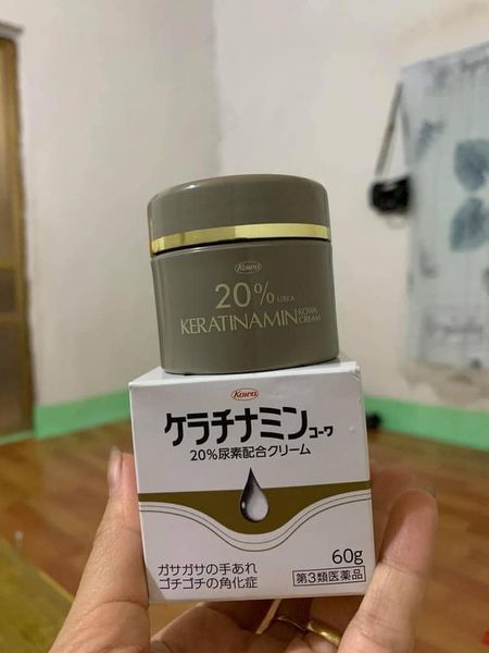 Kem trị á sừng Kowa Keratinamine 20% viêm da cơ địa, vảy nến hũ 60g