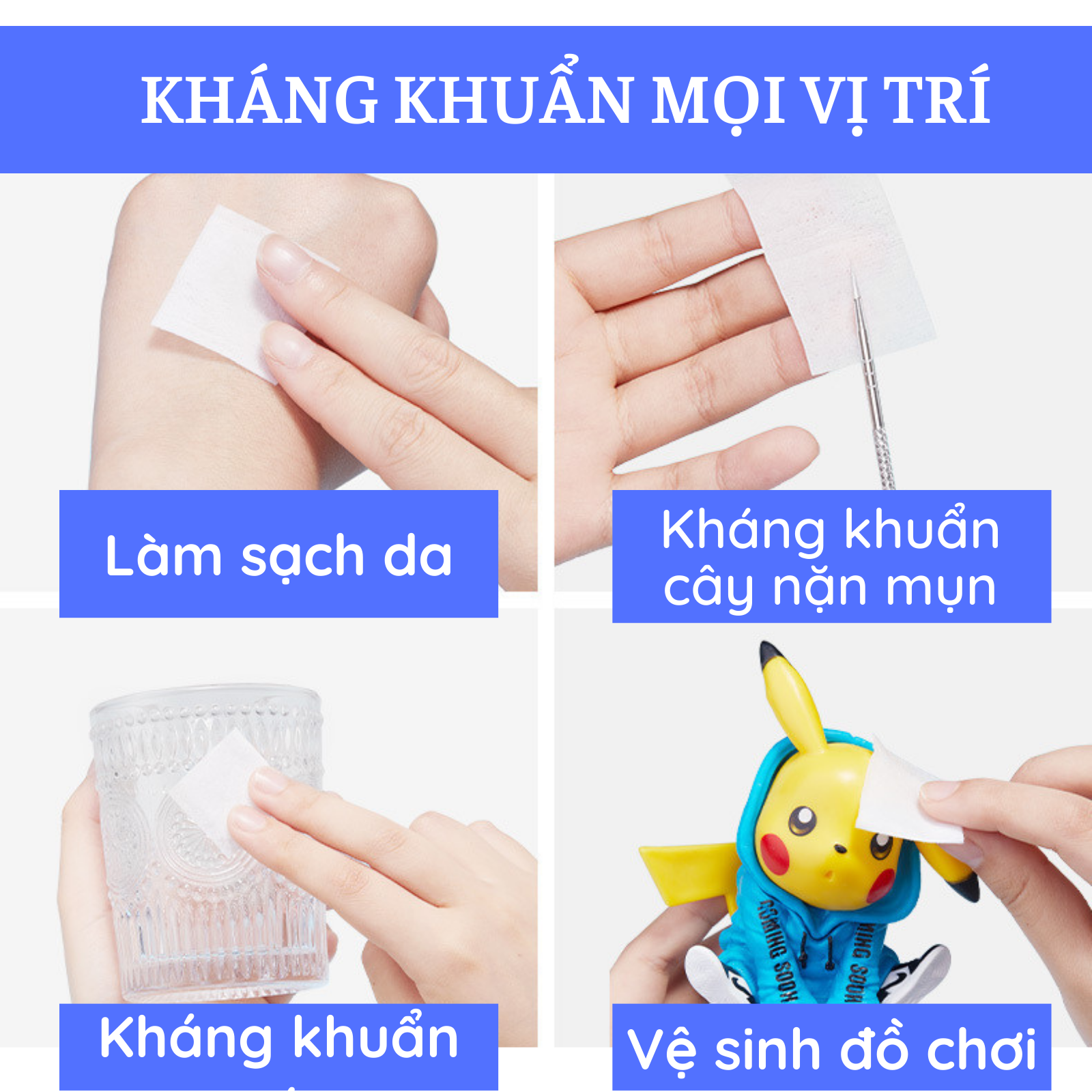 Bông tẩm cồn sát trùng Alcohol Pad hộp 100 miếng