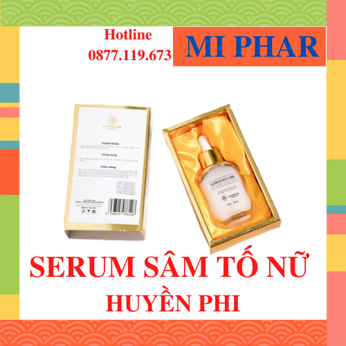 Serum sâm tố nữ huyền phi chính hãng giúp trắng da tái tạo da dưỡng ẩm cho làn da căng bóng mịn màng. cam kết hàng chính hãng 100%- mi002