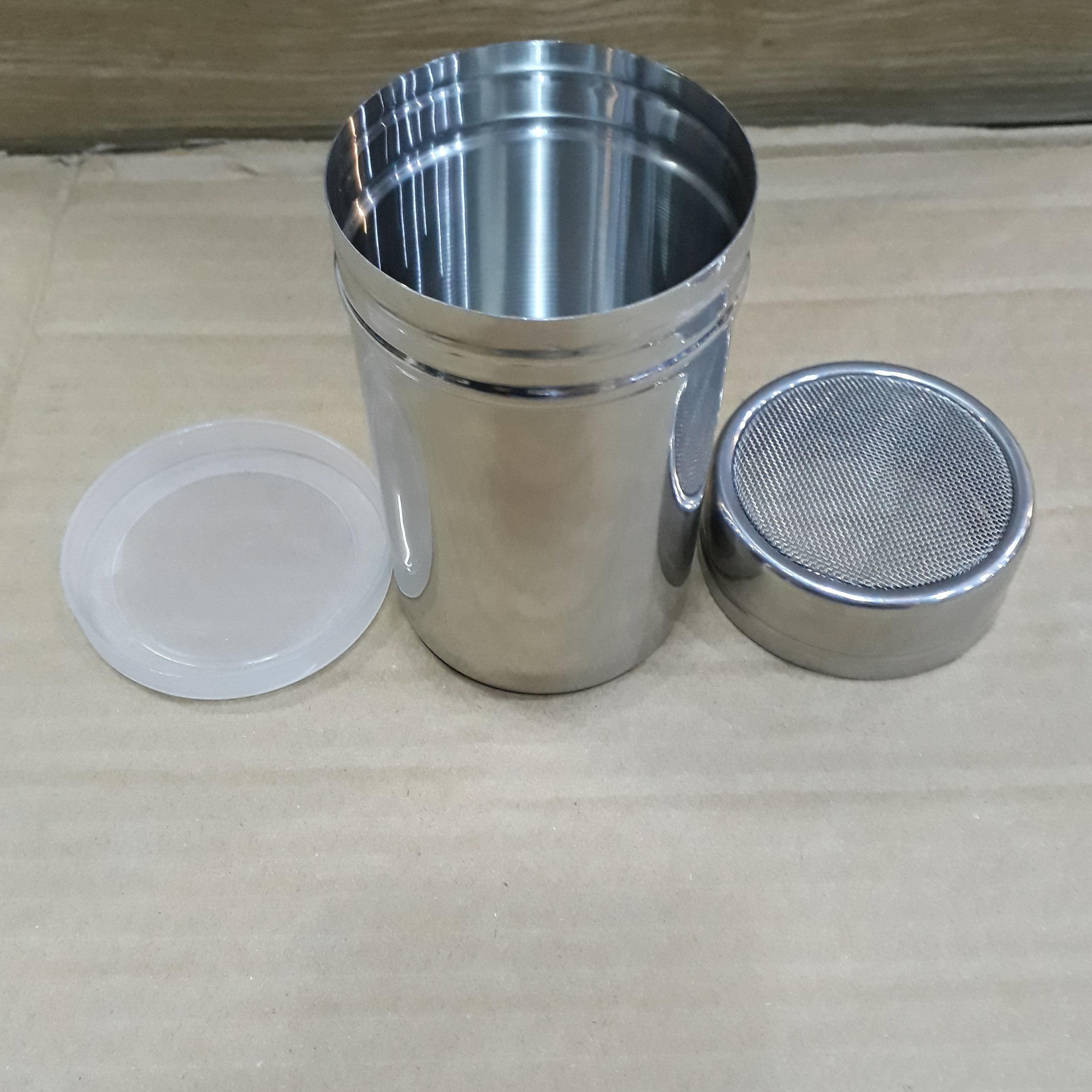 LỌ INOX RẮC BỘT CACAO MATCHA