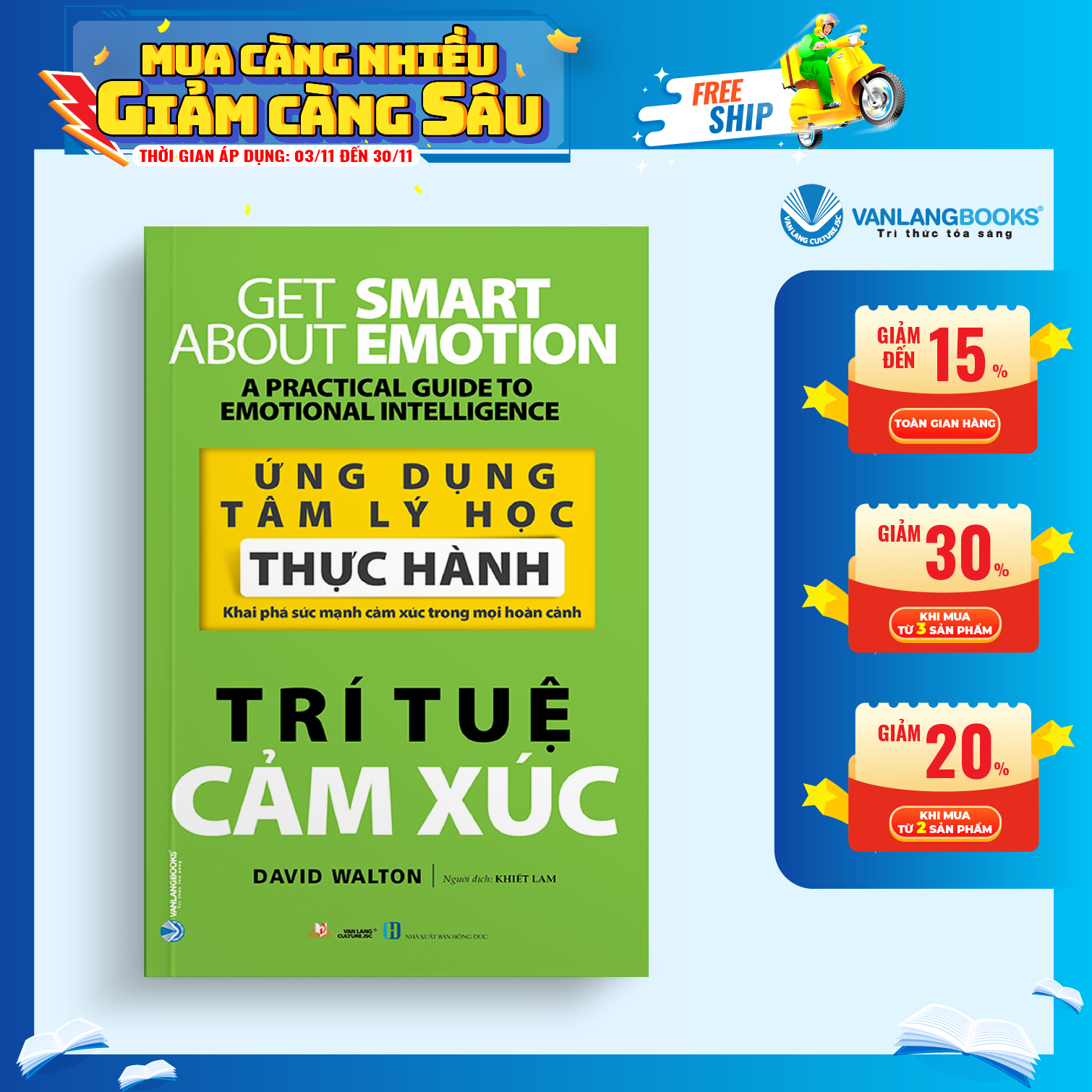 Sách Ứng Dụng Tâm Lý Học Thực Hành - Trí tuệ cảm xúc-Vanlangbooks