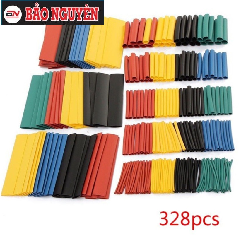 Combo 328 ống co nhiệt đa dạng nhiều kích cỡ