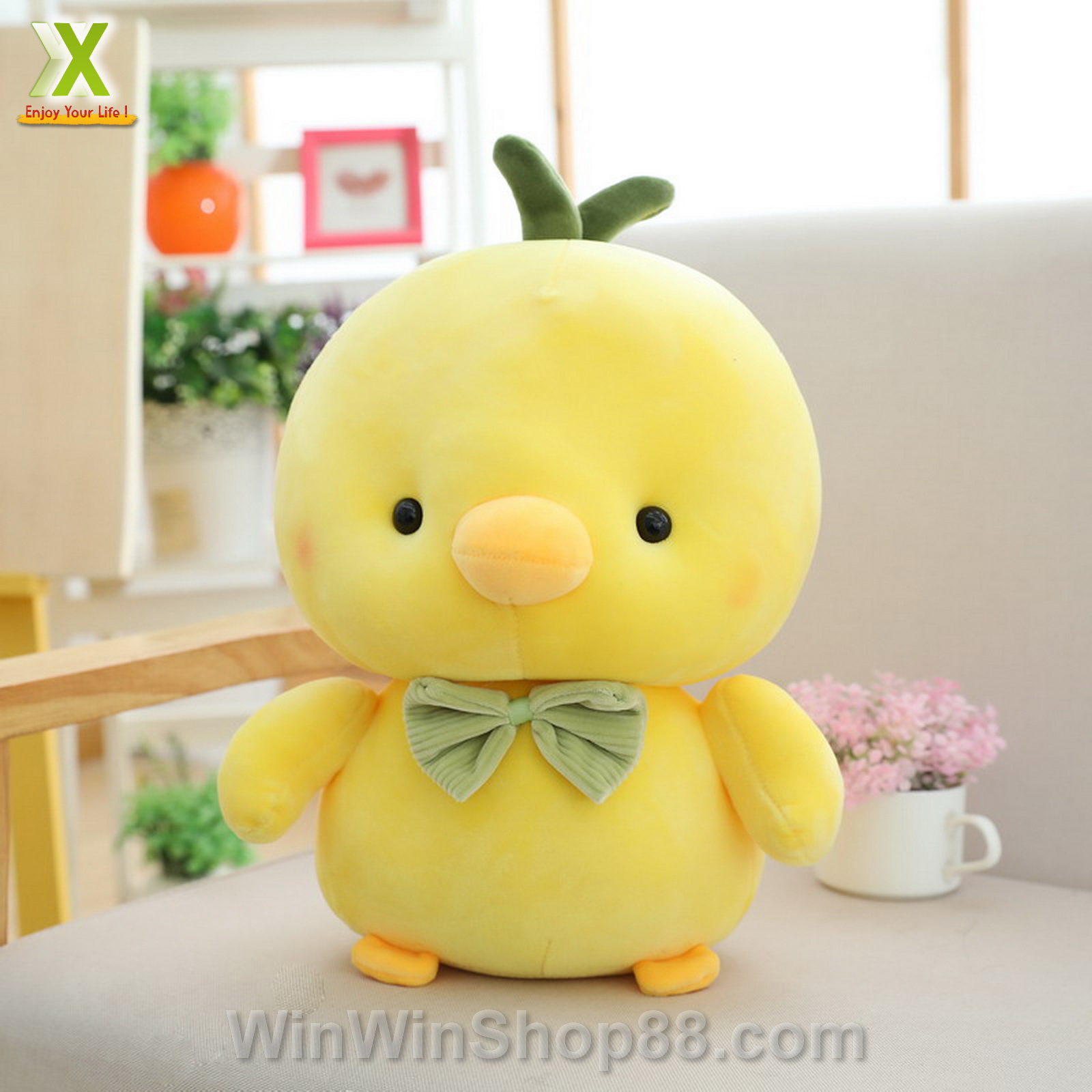 [FREESHIP MAX 15K][HCM]Gấu bông vịt vàng dễ thương 30cm TNB224
