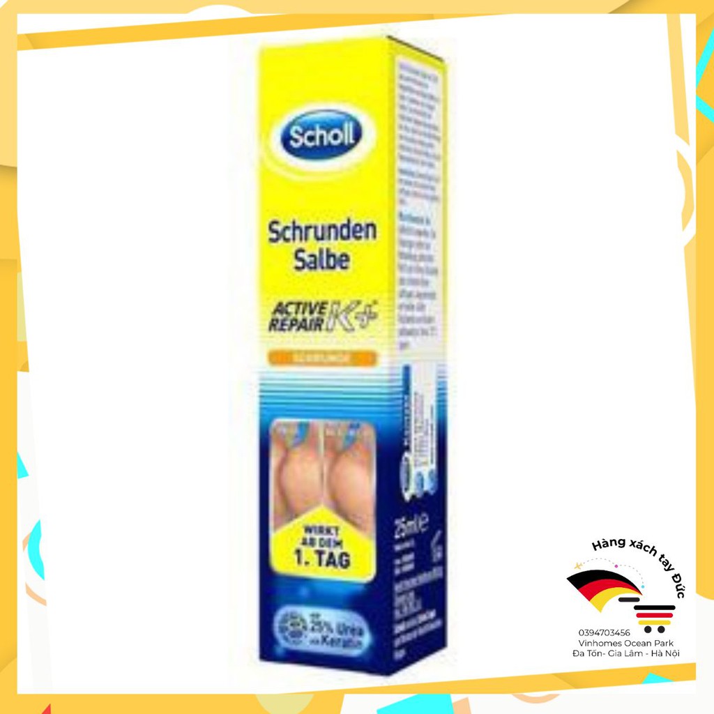 [ HÀNG ĐỨC CHÍNH HÃNG ] Kem Nứt Gót Chân SCHOLL SCHRUNDEN SALBE 25ml