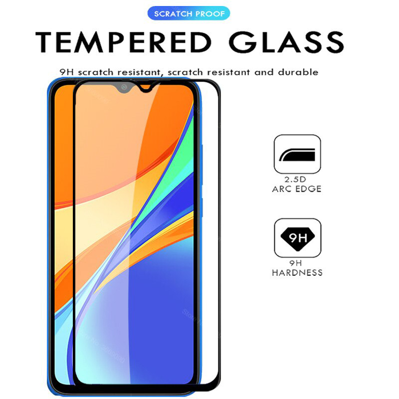 Miếng dán cường lực điện thoại Xiaomi Redmi 9C full keo full màn, hạn chế vân tay, dộ cứng 9H, hạn chế vỡ bể