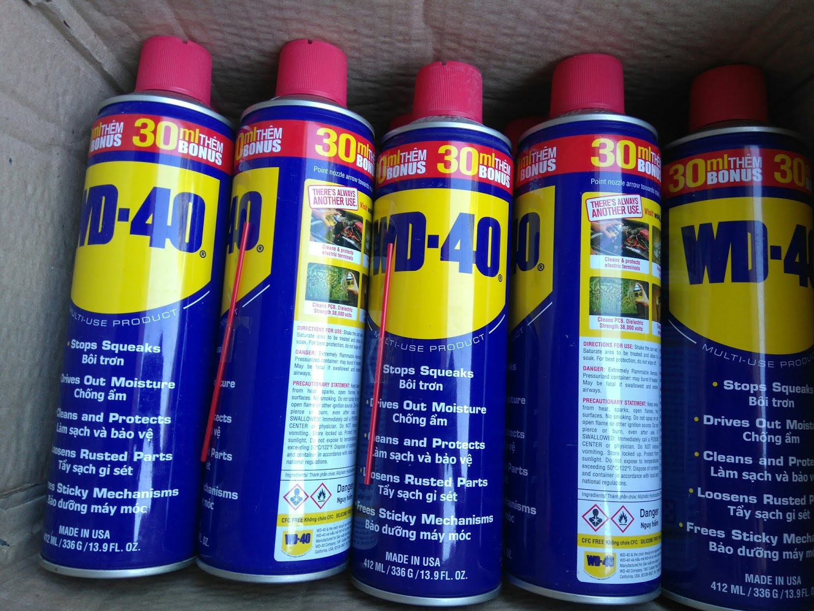 Dầu chống rỉ đa năng WD40, 412ml, nhập khẩu