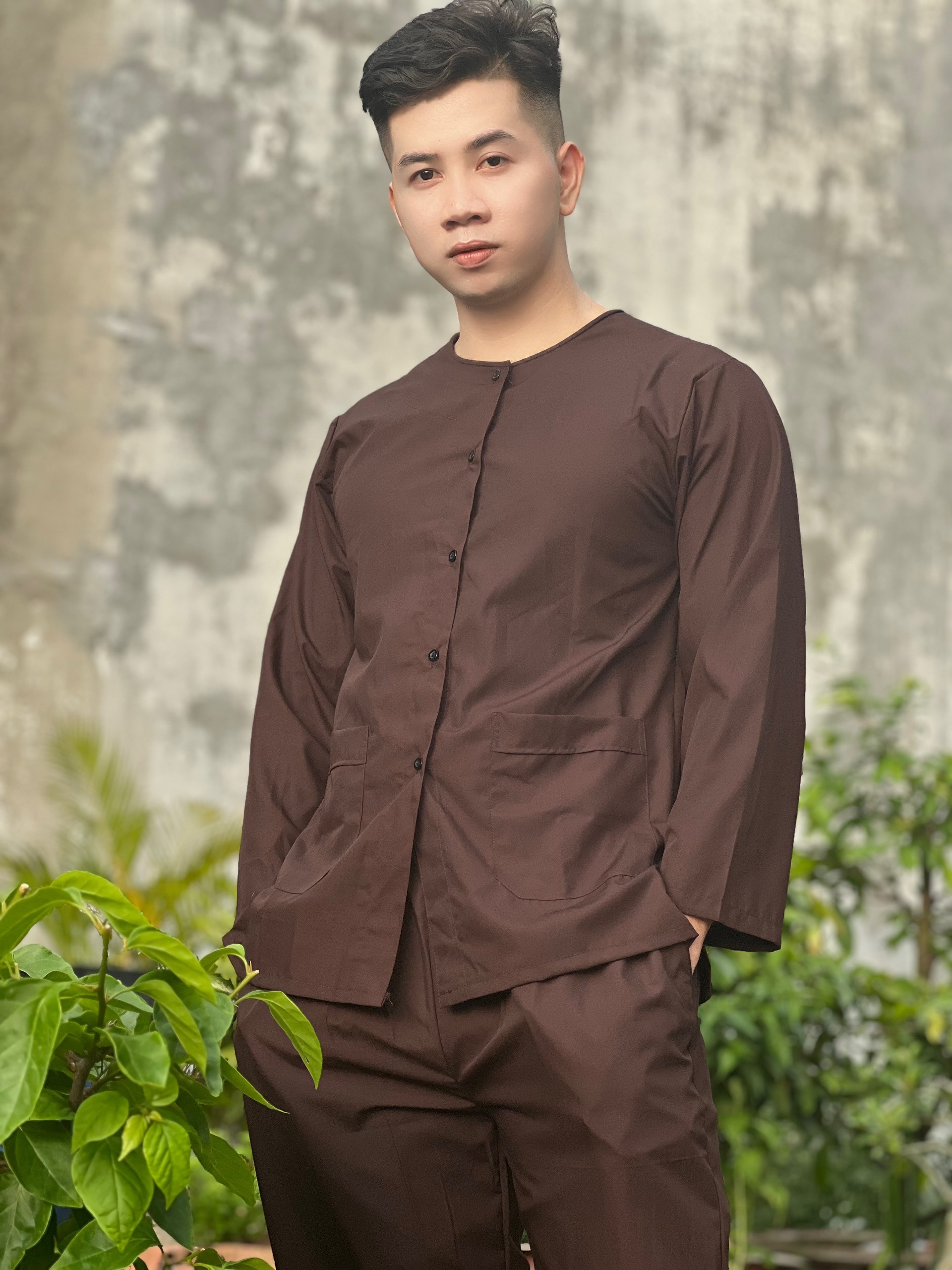 ĐỒ LAM ĐI CHÙA # ĐỒ BÀ BA DÀNH CHO NAM vải kate mềm