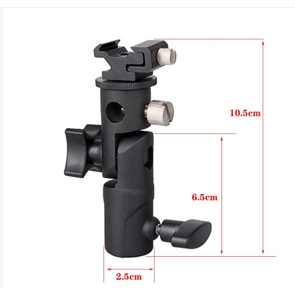 Gá đèn Flash gắn dù - phụ kiện studio, Chân Đế E Mount giá rẻ