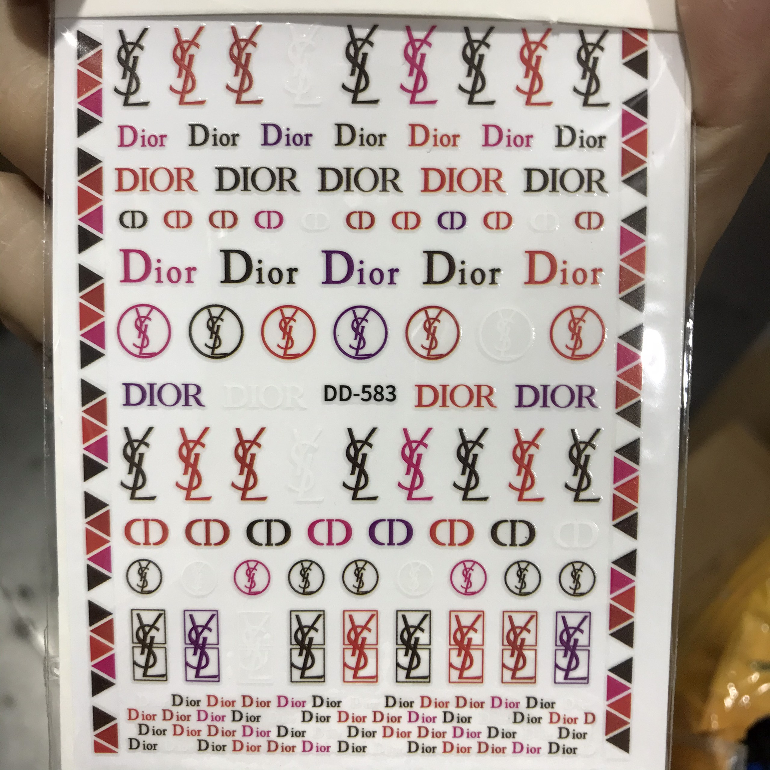 Sticker dán móng tay nail thương hiệu siêu đẹp - sinailmi