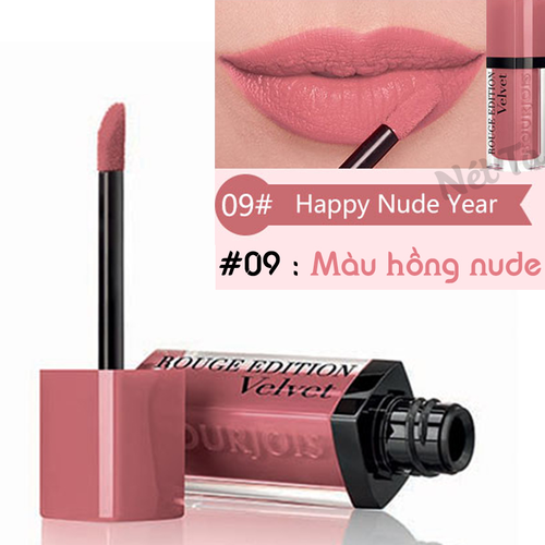 [HCM]Son lì velvet màu 09 bourjois rouge edition happy nude year sản phẩm có nguồn gốc xuất xứ rõ ràng dễ dàng sử dụng đảm bảo chất lượng