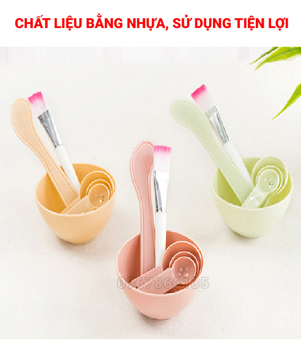 Bộ dụng cụ đắp mặt nạ- Bát trộn mặt nạ