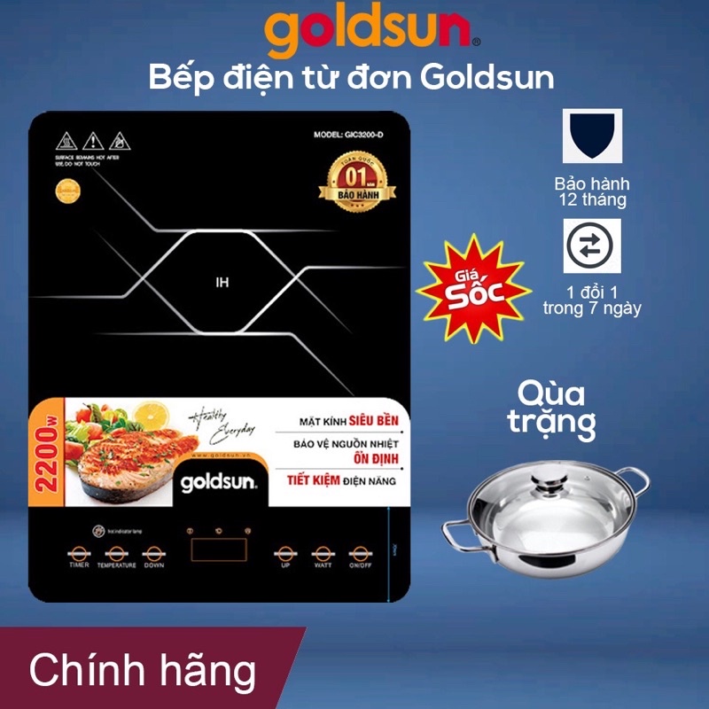 Bếp từ đơn GOLDSUN GIC3200-D chính hãng