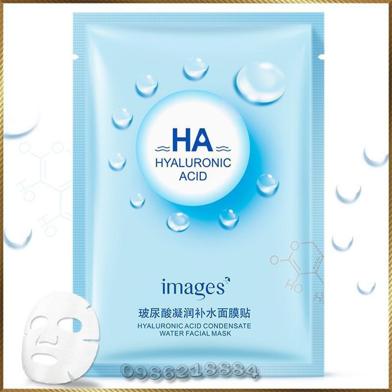 [Hoàn Tiền 15%] Mặt nạ HA Images Bioaqua dưỡng trắng da mụn cấp ẩm thải độc HAI3