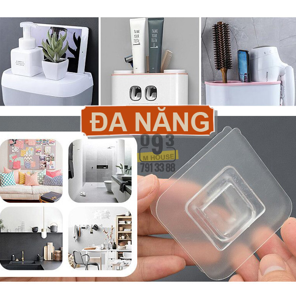 Miếng Dán Đôi Chữ U T Dán Tường Móc Treo Đồ Dán Gắn Tường