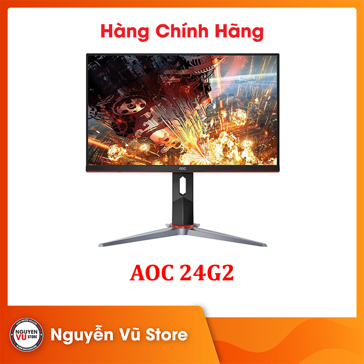 Màn Hình AOC 24G2 (23.8 inch/FHD/IPS/144Hz/1ms/250 nits/HDMI+DP+VGA/FreeSync)