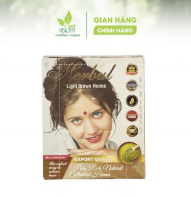 Bột nhuộm tóc thảo dược Henna - Nâu 60g