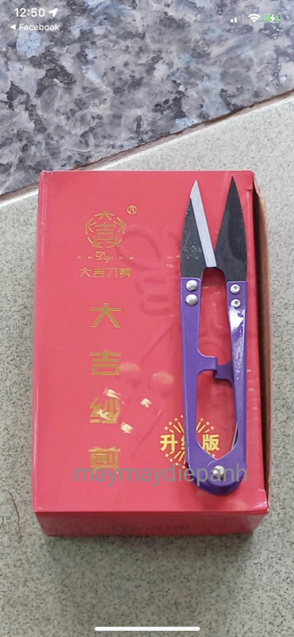 Kéo bấm chỉ dj 108 vàng, tím