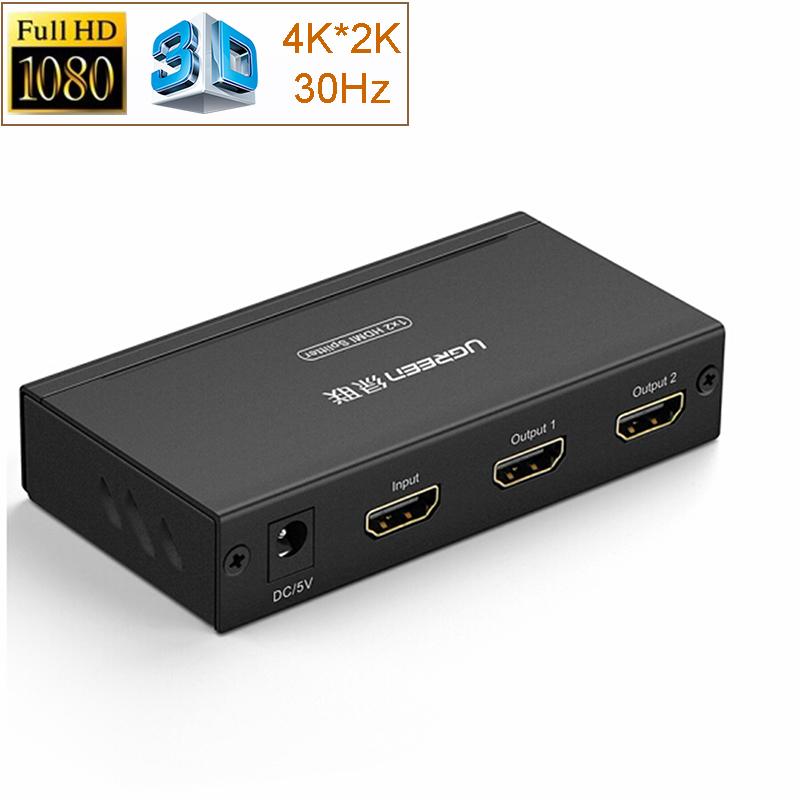 Bộ chia cổng hdmi 1 ra 2 hỗ trợ full hd ugreen 40201
